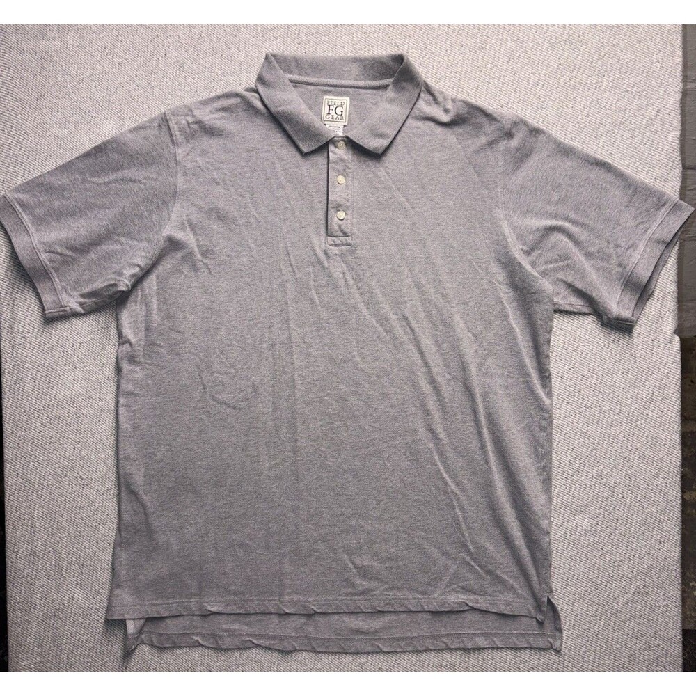 Field Gear Men's Heather Gray Short Sleeve Polo Shirt - Size XLT